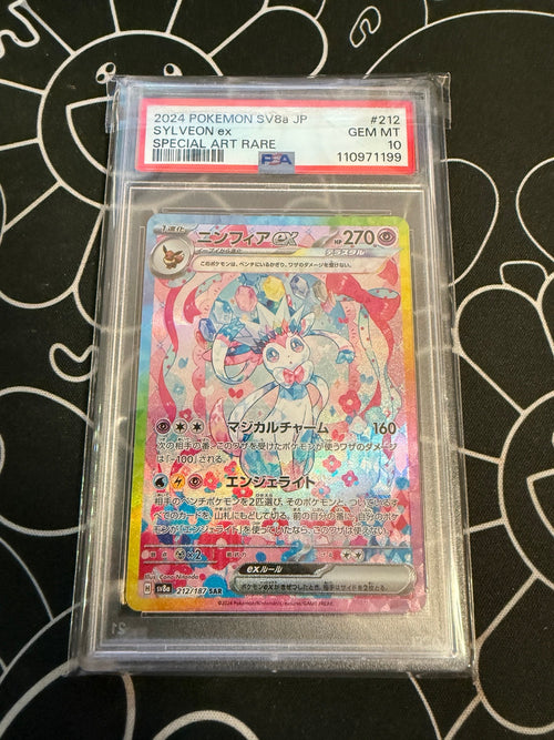 Originalfoto Sylveon ex SV8a 212/187, Japanisch, PSA 10, Zertifikat 110971199